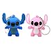 Ireav 2pcs Stitch Cartoon Modeling Keychain,LED Flashlight Key Chain,Glowing Key Ring,Bag Pendant