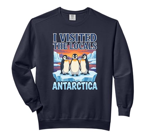 Antarctica Travel Souvenir Penguin Expedition Cruise Comfort Colors Adult Sweatshirt