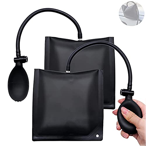 2 Piezas Cojines de Montaje de Puertas,Cojines de Montaje,15cm*16.5cm Cuña de Aire,para Uso En El Hogar,la Instalación de Puertas Ventanas,Reparación De Automóviles(Negro) Cover