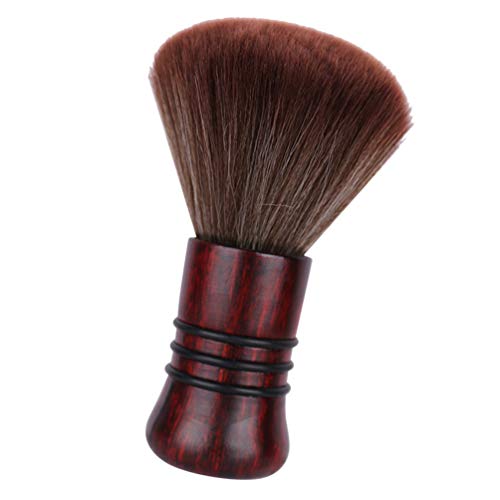 Minkissy Pincel de maquiagem macio para cabelo, pescoço, escova de cabelo, espanador, pincel de maqu