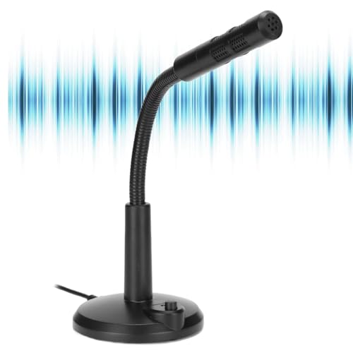 Image of Drumstone 𝟏𝟓 𝐘𝐞𝐚𝐫𝐬 𝐖𝐚𝐫𝐫𝐚𝐧𝐭𝐲 360 USB Desktop Microphone - Noise-Reducing, Portable Mic with Adjustable Hose for Clear Sound in Broadcasts, Gaming & Office Calls