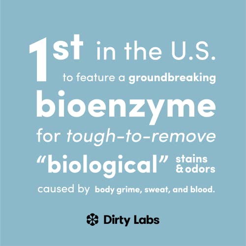 Dirty Labs | Scent Free | Bio Enzyme Laundry Booster | 48 Loads (1 Lb) | Hyper Concentrated | High Efficiency & Standard Machine Washer | Nontoxic, Biodegradable | Stain & Odor Removal Enzyme Boosters #TOP3