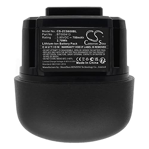 Batterie Zebra CS60 700mAh Techtek pour lecteur code-barres CS6080 - 5