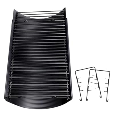 Criditpid 23.62"- 42" Adjustable Ash Pan for Char Griller 5050 5650 2121 5072 3001 2828 2123 2823 2929, Grill Charcoal Tray Ashpan Replacement Parts for Royal Gourmet, Oklahoma Joe's Charcoal Grills