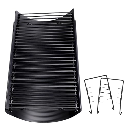 Image of Criditpid 23.62 inch- 42 inch Adjustable Ash Pan for Char Griller 5050 5650 2121 5072 3001 2828 2123 2823 2929, Grill Charcoal Tray Ashpan Replacement Parts for Royal Gourmet, Oklahoma Joe's Charcoal Grills