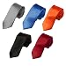 DAN2012 Red,Silver,Orange,Black,Crimson 2" Inch Skinny Necktie Five Package Gift Set 5PT SET BY Dan Smith