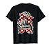 Messy Hair Bun with Bandana Ribbon and Sunglasses Design T-Shirt