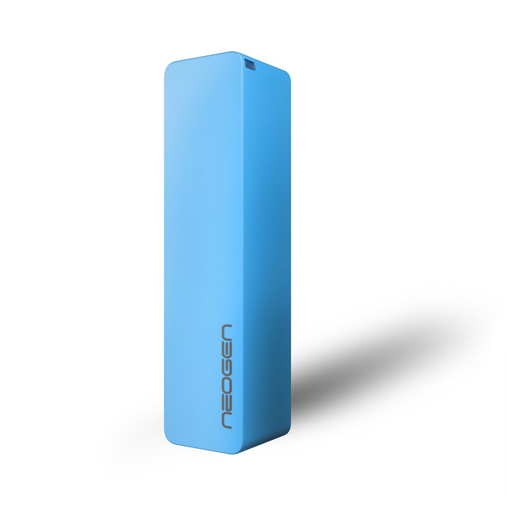 Soltech NeoGen STS-EX2600 2600mAh Ultra-Compact Portable Charger External Battery Power Bank Pack for S3/S4/Note 2/Note 3, Portable Charger, USB Battery, Rechargeable Battery Backup - Retail Packaging (Apple Adapters - 30 pin and Lightning, NOT Included) (Blue)