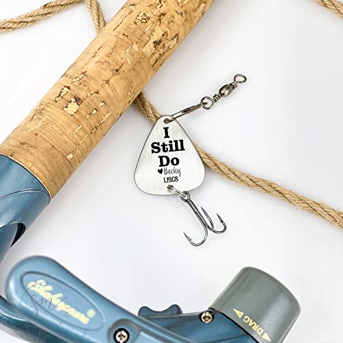 Sm Design Personalized Anniversary Gift Idea Anniversary Fishing Lure I Still Do Fishing Lure Husband Anniversary Gift Idea For Husband Personalized Still-Do-Lure thumb #1