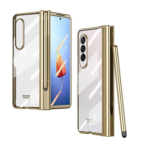 Coque Samsung Z Fold 4 antichoc or pour travailler en voyage sereinement