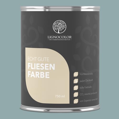 Lignocolor Fliesenfarbe matt | hochbeständige Farbe für Wand...