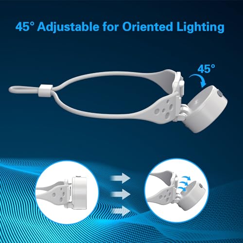 COSOOS-Rechargeable-Headlamp-with-Red-Light-Outdoor-Camping-Headlamp-with-Adjustable-Comfortable-Silicone-Headband-Pivotable-Head-Lightweight-Hiking-Headlamp-Stocking-Stuffer-Gift-for-Men-Kids