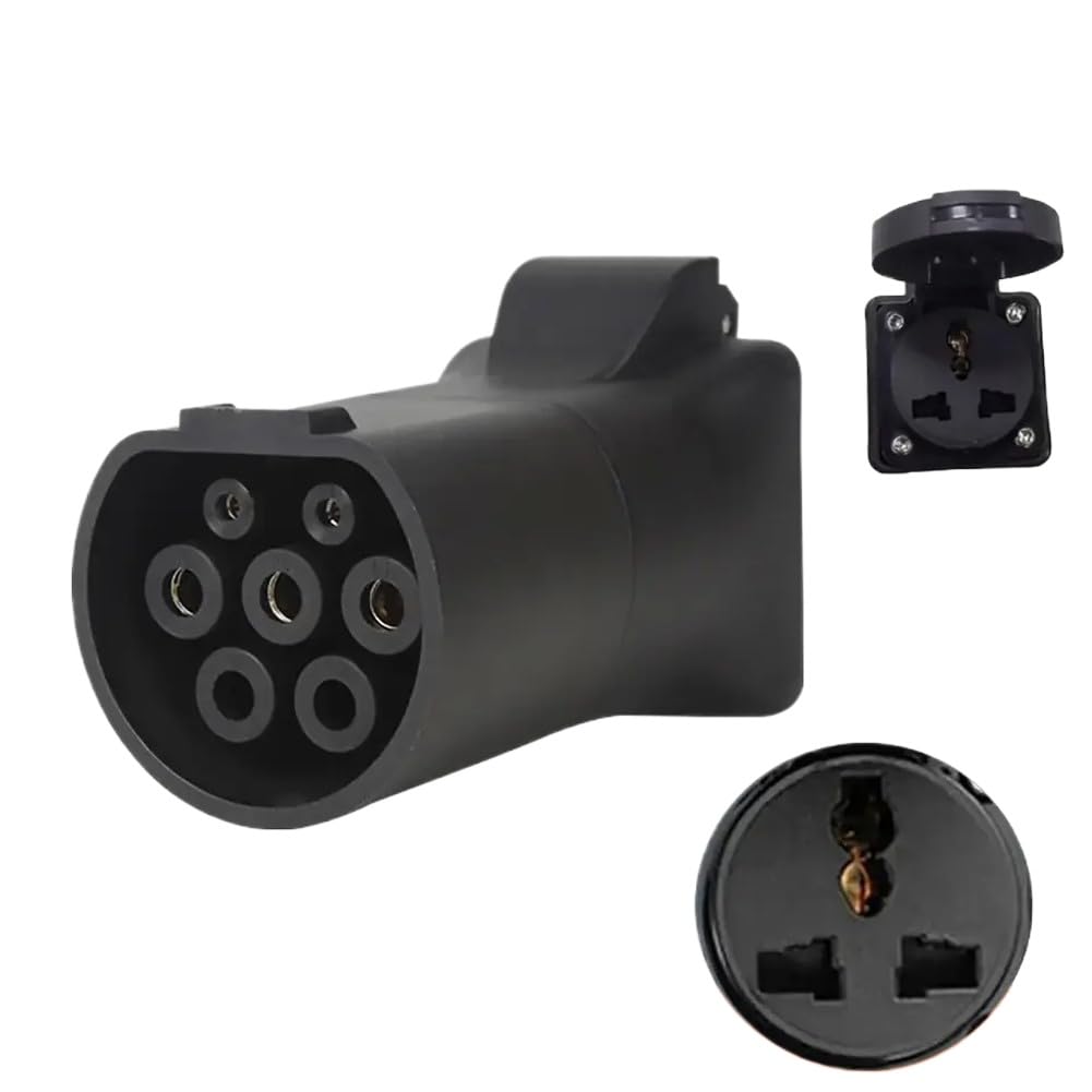 Adattatore Scarico Auto Elettrica 470Ω V2L Tipo2 Femmina A Schuko 220V Presa Universale Compatibile con MG ZS MG4 MG5(To 220V Universal)