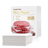 SMARTAKE 6 x 6 Inches Wax Paper for Food, 1000 Pcs Non-Stick Hamburger Patty Paper, Square Sandwich Separators Wrapping Paper, for Lunch, Restaurants, Barbecues, Picnics, Parties, White