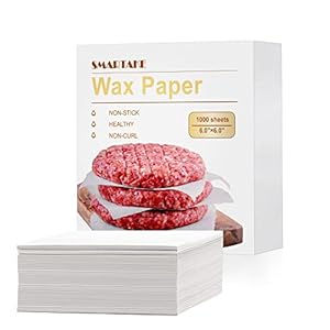 SMARTAKE 6 x 6 Inches Wax Paper for...