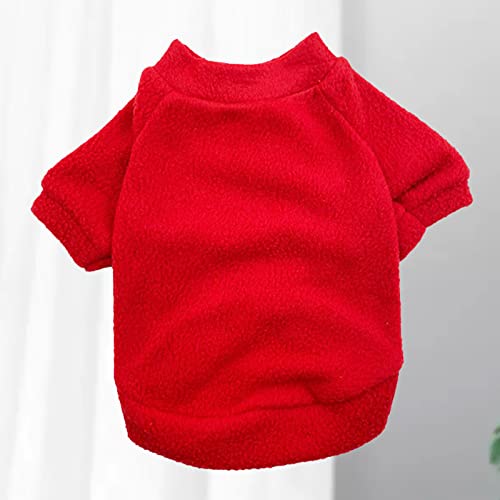 Hislaves Roupas para animais de estimação super macias de lã para filhotes de cachorro sólido fantas