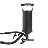 [page_title]-SUMTIX Hand Pumpe Luftpumpe Hochleistungshandpumpe, Doppelhubpumpe,Schwarz - 29 cm - Mit 3 Düsenaufsätze
