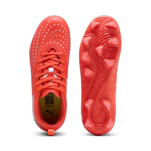 Botas de fútbol para césped natural y artificial PUMA Future 9 Play Jr en rojo talla 33 4