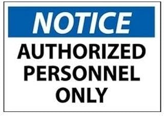 Notice Authorized Personnel Only Sticker, 14