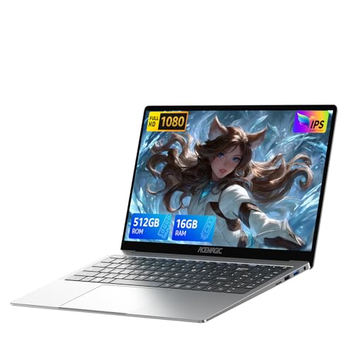 Immagine prodotto: ACEMAGIC PC portatili da 15,6 pollici Custodia in metallo Processore N95/3,4 GHz (Superare N4020/N5095) 16 GB RAM DDR4 512 GB SSD WiFi 5,USB3.2,BT5.0,HDMI,Type-C,Computer portatile desktop/studiare