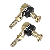 Hugwits 2 PCS 10-10mm Left and Right Hand Tie Rod Ball Joint, Heavy-Duty Swing Arm Upgrade Replacement Accessories, Universal for ATV, UTV, Off-Road, Four Wheeler, Go Kart, Moped, Scooter (Gold)