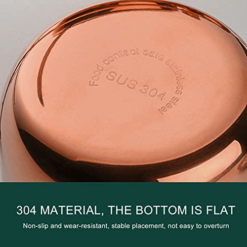 Stainless Steel Condiment Pot, Seasoning Box Storage Salt Pepper Sugar Jar With Lid, 3.3 X 2.4"(Rose Gold) #TOP4