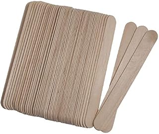 Trimits Craft Wooden Lolly Pop Sticks, Large, Pack of 50, Wood, Natural, 150 x 18 x 1.6mm