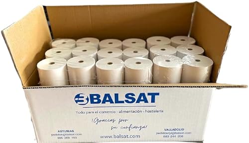 BALSAT Rollo Ticket 57x55 Termico SIN BPA, Rollo ticket balanzas, tickets para comercios, rollos de ticket 57 - 100 ud Cover