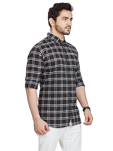 Image of BE ACTIVE Cotton Casual Checks Shirts for Men|| Casual Shirts for Men|| Mens Casual Shirts Full Sleeve