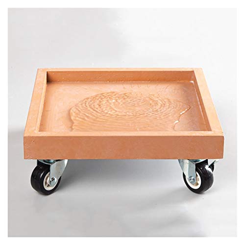 Chariot de déplacement de fleurs avec roues et plateau à soucoupe pour grand pot