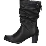 Elegante Sohle Remonte Damen Stiefelette Stiefel Leder schwarz Gr. 36