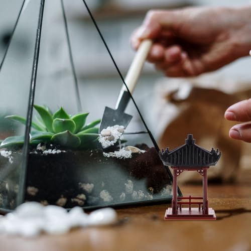 Figurine pavillon en résine OSALADI pour décor de micro-paysage