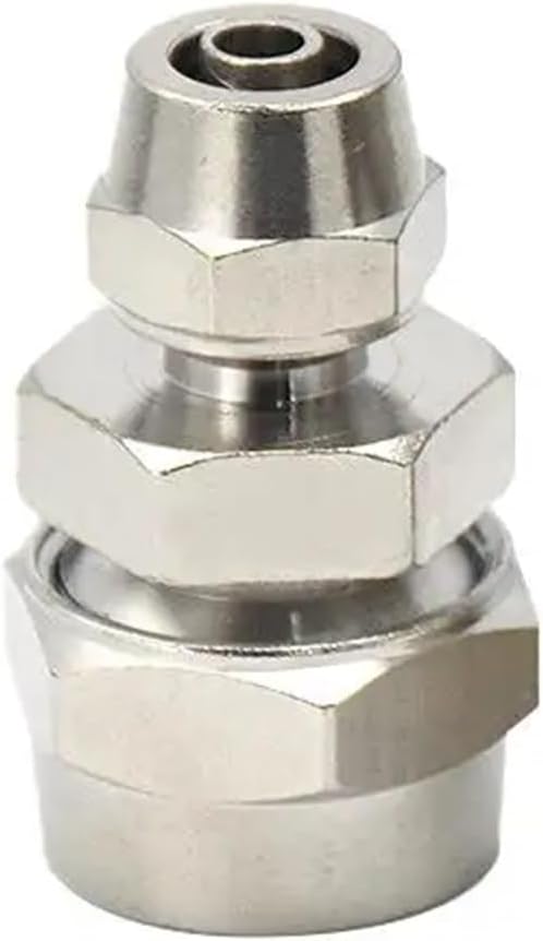 1pcs Trachea quick connector copper quick screw straight through pneumatic nylon hose lock mother type quick lock PU - 4/6/8 mm(2)