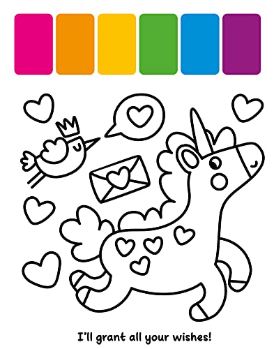 My First Painting Book: Magical Unicorns: Easy-To-Use 6-Color Palette On Each Page (Happy Fox Books) Paints And Paintbrush Included - Unicorns, Rainbows, Treats, And More Designs For Kids Age 3-6 #TOP4