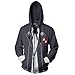 Produktbild Anime Game Persona Cosplay Kapuzenpullover, Unisex, 3D-Digitaldruck, Sweatshirt für Spiele-Fans, Geschenke, grau, M