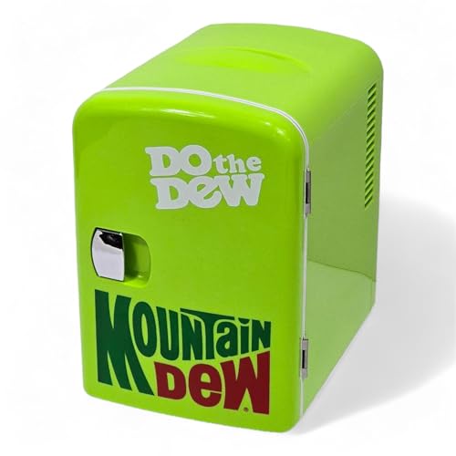 CURTIS Mountain Dew MIS134MD, Mini Portable Compact Personal Fridge Cooler, 4 Liter Capacity Chills Six 12 oz Cans, 100% Freon-Free & Eco Friendly, Lime by Curtis - Image 3