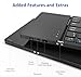 Tek Styz Slim Foldable Wireless Keyboard Compatible with Motorola Moto G24 Power with TOUCHPAD Mouse Fully Universal Providing 48H Use, 560 Days Standby, Portable, Compact, Tri-Fold, Rechargeable!