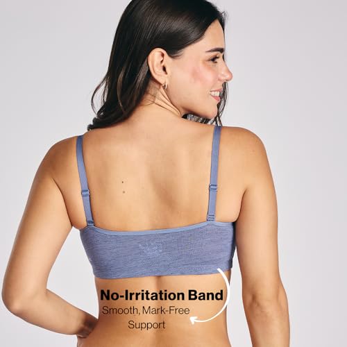 Image of Nykd (NYB430) Breathe Cotton Non Padded & Non Wired Full Coverage Women Slip On Bra with Detachable Multiway Strap for Styling | Hidden Side Shaping Sling for Gentle Lift with Elevated Slub Texture