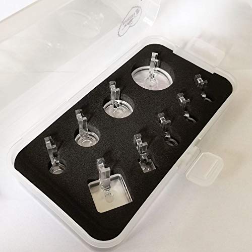 Kit de 9 Pies de Prensatela Transparente para Máquina de Coser miniatura 1