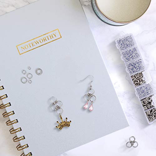 Valyria 1410Pcs Mixed Stainless Steel Open Jump Rings 4Mm 5Mm 6Mm 7Mm 8Mm 9Mm 10Mm Box Set For Diy Jewelry Making Findings #TOP5