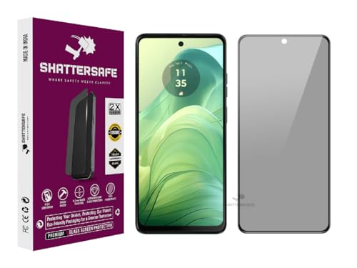 Image of Anti-Spy Privacy Tempered Glass Compatible For Motorola G04 / G13 / G14 / G24 Power / G32 / G34 / G54 / G62 5G / G73 5G / G82 5G / G84 [Pack of 1]. Easy Installation Kit.