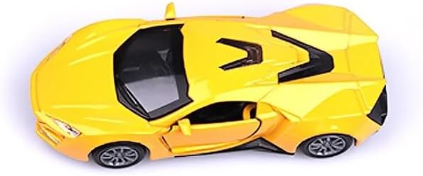 RUHANI Metal Lamborghini Toy Vehicle Pull Back Die-Cast Car Model with Lights and Sound (Color May Vary) Pack of 1