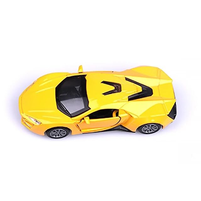 RUHANI Metal Lamborghini Toy Vehicle Pull Back Die-Cast Car Model with Lights and Sound (Color May Vary) Pack of 1