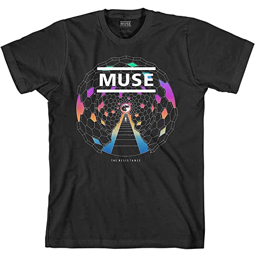 Muse T Shirt Resistance Moon Band Logo Nouveau Officiel Homme Noir Size XXL