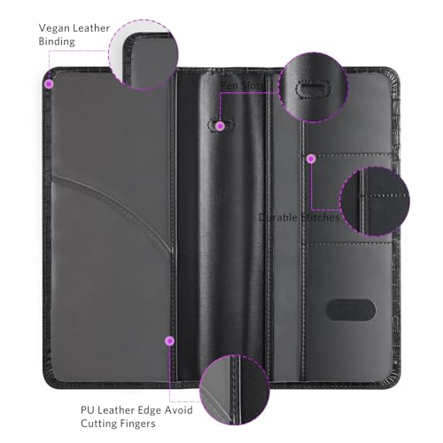 Image of CoBak Car Registration and Insurance Holder | Vehicle Glove Box Organizer, Auto Truck Compartment Document Case with Magnetic Closure for Insurance & Driver License