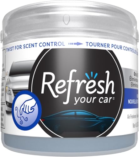 Refresh Your Car Can/Hidden Air Freshener, (New Car Scent, 1 Pack)