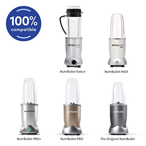 Image of NutriBullet Original Accessory - Tall Jar of 700ml with Lip Ring, Compatible only with Nutribullet 900 Watts Pro Blender