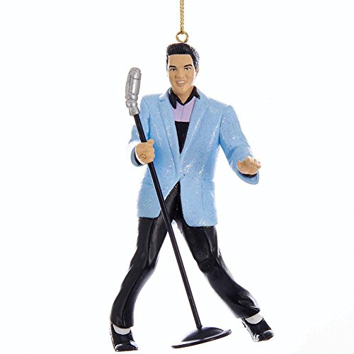 Kurt Adler Elvis Presley Hound Décoration Elvis avec Micro 11,4 cm