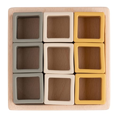 BO Baby's Only - Rompecabezas de Forma de Bloques - Earth Cover