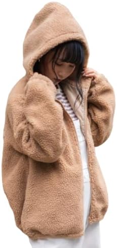 Amazon ウィゴー フード ボア ブルゾン アウター ジャケット レディース S ベージュ コート ジャケット 通販